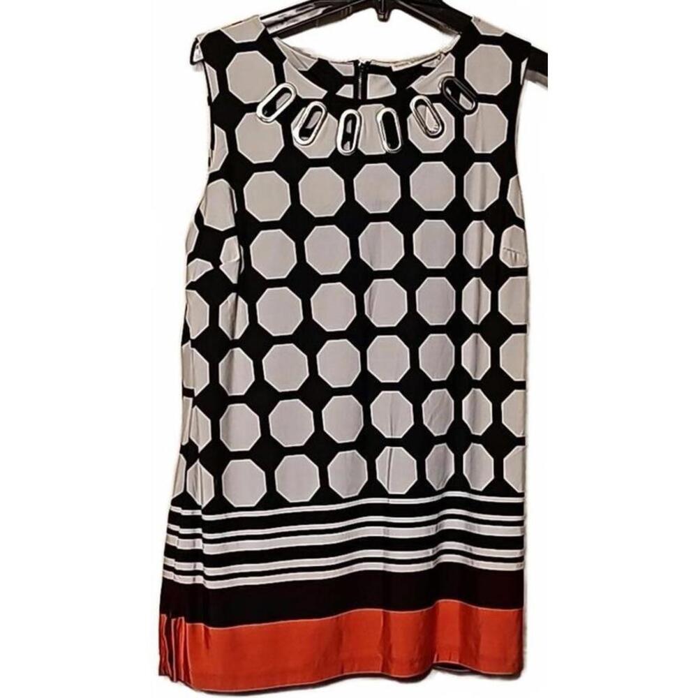 Maria Gabrielle XL black/white tunic top